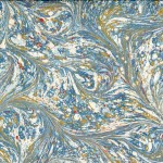 Caillouté Flou Bleu