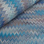Petit Chevron Bleu Turquoise
