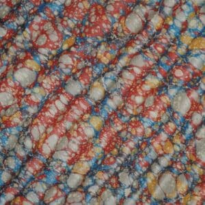 Caillouté ombré Bleu rouge jaune, détail