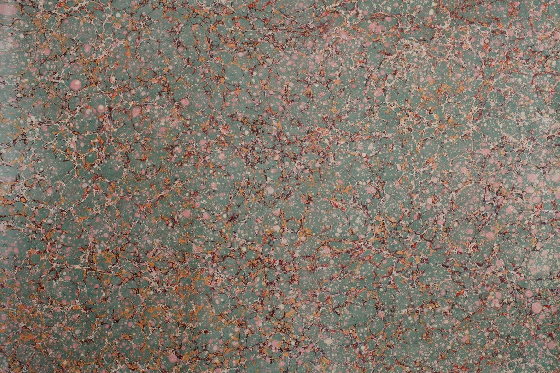 Caillouté Vert et rose